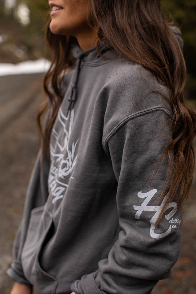 Keep Grinding Mule Deer Hooded