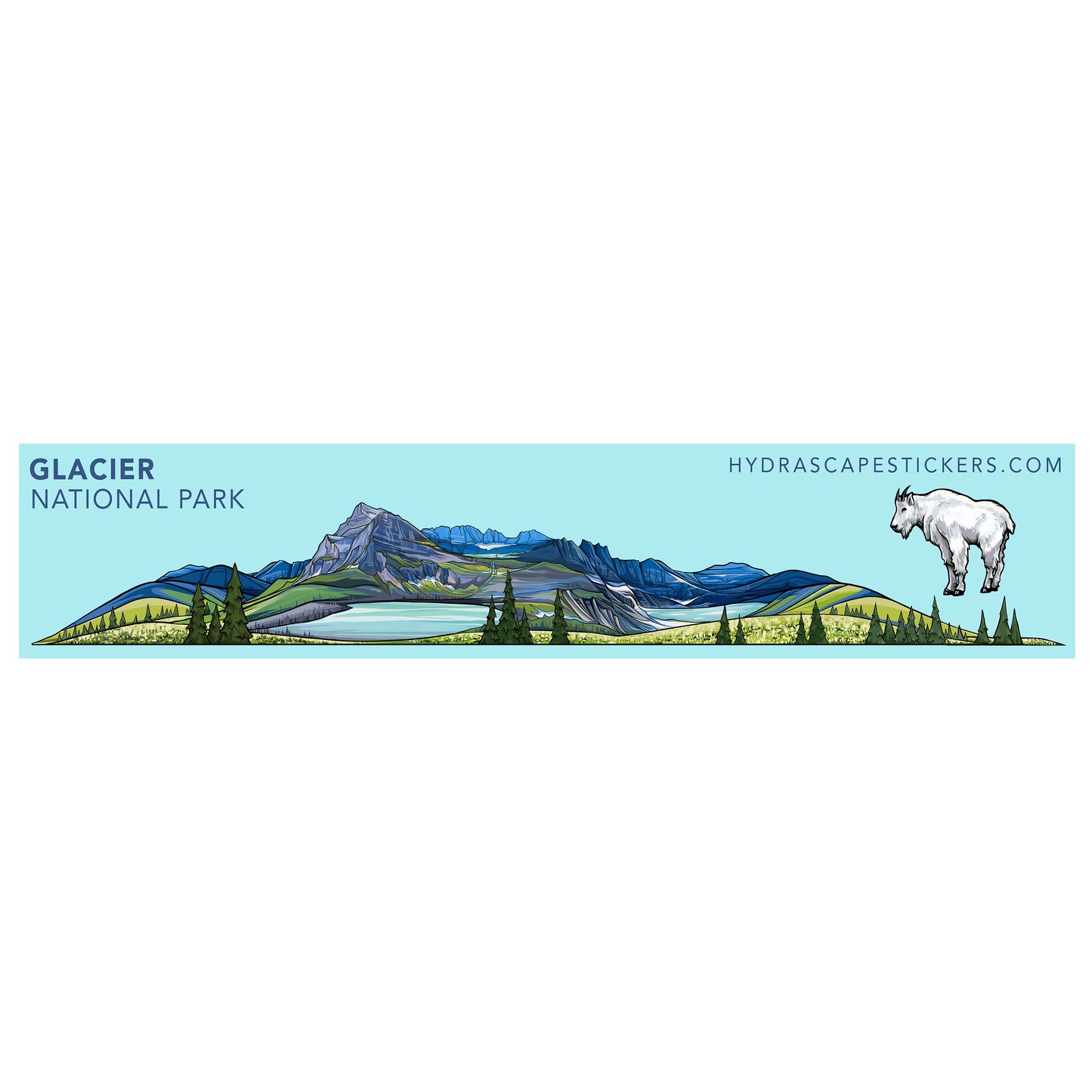 Glacier Miniscape Sticker