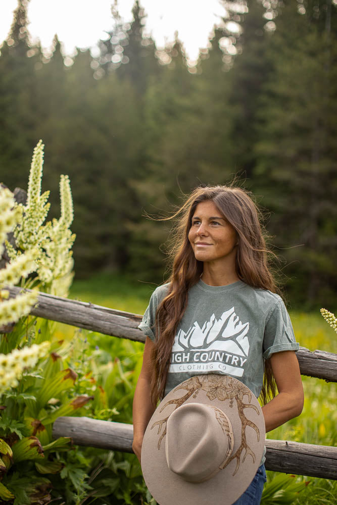 OG Elk Shed Tee Moss