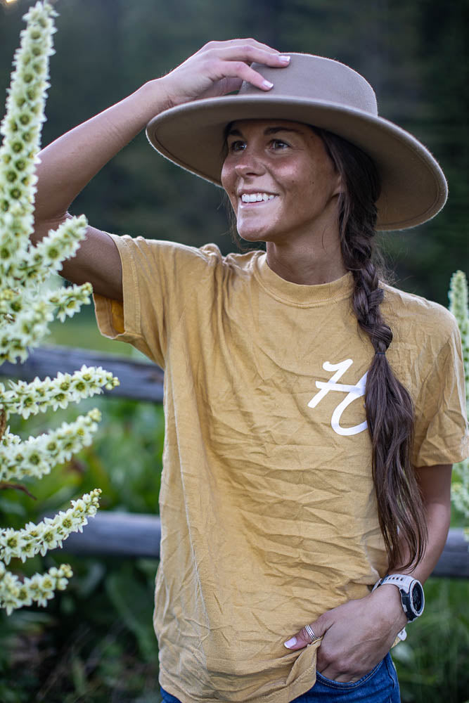 Cabin Adventure Tee Mustard