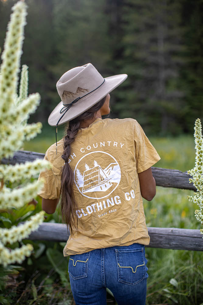 Cabin Adventure Tee Mustard